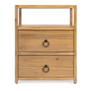 Lark 21 in. W Wood 2 Drawer Nightstand with Open Storage Shelf by Butler Specialty Company