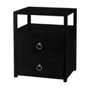 Lark 21 in. W Wood 2 Drawer Nightstand with Open Storage Shelf by Butler Specialty Company