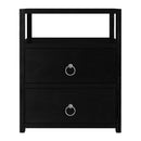 Lark 21 in. W Wood 2 Drawer Nightstand with Open Storage Shelf by Butler Specialty Company