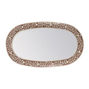 Trubadur 40"W x 24"H Oval Bone Inlay Horizonal or Vertical Decorative Wall Mirror by Butler Specialty Company