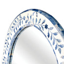 Trubadur 40"W x 23.25"H Oval Bone Inlay Horizonal or Vertical Decorative Wall Mirror by Butler Specialty Company