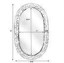 Trubadur 40"W x 23.25"H Oval Bone Inlay Horizonal or Vertical Decorative Wall Mirror by Butler Specialty Company