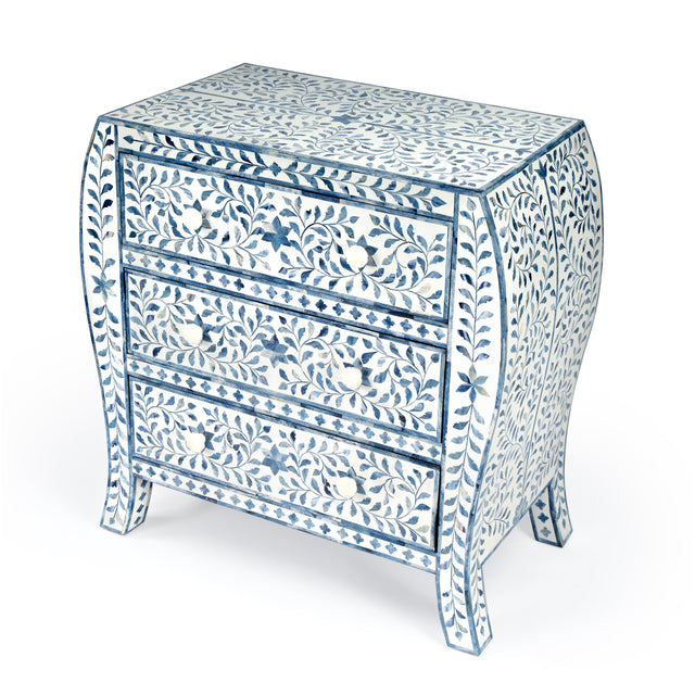 Trubadur 32 in. W Rectangular Bone Inlay 3 Drawer Traditional Accent Chest by Butler Specialty Company