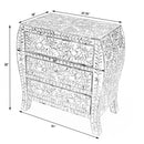 Trubadur 32 in. W Rectangular Bone Inlay 3 Drawer Traditional Accent Chest by Butler Specialty Company