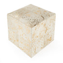 Victorian Hair on Hide with Spots Cube Ottoman by Butler Specialty Company