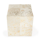 Victorian Hair on Hide with Spots Cube Ottoman by Butler Specialty Company