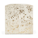 Victorian Hair on Hide with Spots Cube Ottoman by Butler Specialty Company
