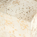 Victorian Hair on Hide with Spots Cube Ottoman by Butler Specialty Company
