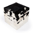 Victorian Hair on Hide Cube Ottoman by Butler Specialty Company