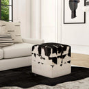 Victorian Hair on Hide Cube Ottoman by Butler Specialty Company