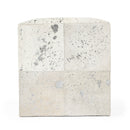 Victorian Hair on Hide with Silver Spots Cube Ottoman by Butler Specialty Company