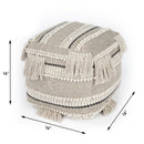 Realisa 16 in. W Square Wooven Pouffe by Butler Specialty Company