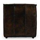 Leon 18 in. W Square Leather Cube Ottoman by Butler Specialty Company