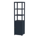 Lark 18"W x 70"H 3 Tier 1 Door Narrow Etagere Bookcase by Butler Specialty Company