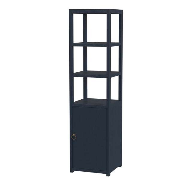 Lark 18"W x 70"H 3 Tier 1 Door Narrow Etagere Bookcase by Butler Specialty Company