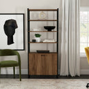 Drake 73" Two Door Walnut Bookcase Etagere by Butler Specialty Company