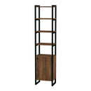 Drake 73" Narrow Walnut Bookcase with Storage by Butler Specialty Company