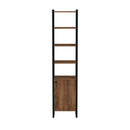 Drake 73" Narrow Walnut Bookcase with Storage by Butler Specialty Company