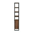 Drake 73" Narrow Walnut Bookcase with Storage by Butler Specialty Company