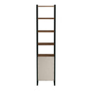 Drake 73" Narrow Walnut Bookcase with Storage by Butler Specialty Company