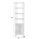 Drake 73" Narrow Walnut Bookcase with Storage by Butler Specialty Company