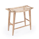Tristan 24.75 in. Seat Height Wood and Woven Cane Backless Counter Stool by Butler Specialty Company