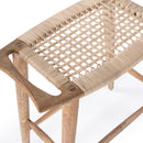 Tristan 24.75 in. Seat Height Wood and Woven Cane Backless Counter Stool by Butler Specialty Company