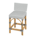 Serienna 24.5 in. Seat Height Rectangular  Rattan Low Back Counter Stool by Butler Specialty Company
