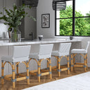 Serienna 24.5 in. Seat Height Rectangular  Rattan Low Back Counter Stool by Butler Specialty Company