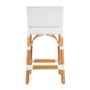 Serienna 24.5 in. Seat Height Rectangular  Rattan Low Back Counter Stool by Butler Specialty Company