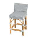 Serienna 24.5 in. Seat Height Rectangular  Rattan Low Back Counter Stool by Butler Specialty Company