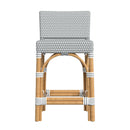 Serienna 24.5 in. Seat Height Rectangular  Rattan Low Back Counter Stool by Butler Specialty Company