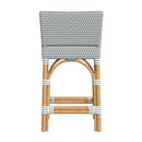 Serienna 24.5 in. Seat Height Rectangular  Rattan Low Back Counter Stool by Butler Specialty Company