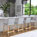 Serienna 24.5 in. Seat Height Rectangular  Rattan Low Back Counter Stool by Butler Specialty Company