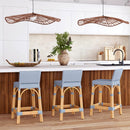 Serienna 24.5 in. Seat Height Rectangular  Rattan Low Back Counter Stool by Butler Specialty Company