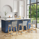 Serienna 24.5 in. Seat Height Rectangular  Rattan Low Back Counter Stool by Butler Specialty Company