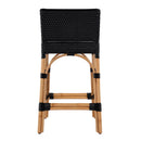 Serienna 24.5 in. Seat Height Rectangular  Rattan Low Back Counter Stool by Butler Specialty Company