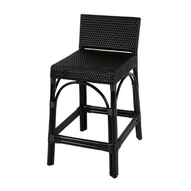 Serienna 24.5 in. Seat Height Rectangular  Rattan Low Back Counter Stool by Butler Specialty Company