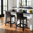 Serienna 24.5 in. Seat Height Rectangular  Rattan Low Back Counter Stool by Butler Specialty Company