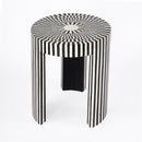 Rimma 18 in. W Round Bone Inlay 3 Leg Modern Side Table by Butler Specialty Company