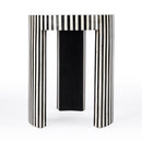 Rimma 18 in. W Round Bone Inlay 3 Leg Modern Side Table by Butler Specialty Company