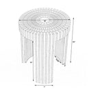 Rimma 18 in. W Round Bone Inlay 3 Leg Modern Side Table by Butler Specialty Company