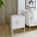 Lennasa 17.75 in. W Rectangular Wood 2 Drawer Nightstand by Butler Specialty Company