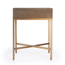 Sullia 20 in. W Rectangular Leather and Steel 1 Drawer End Table by Butler Specialty Company