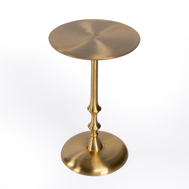 Givanna 11.75 in. W Round All Metal Pedestal Base Side Table by Butler Specialty Company
