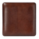 Midway 18 in. W Square Wood and Metal Aviator Themed Leather Storage Ottoman by Butler Specialty Company