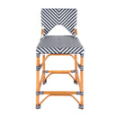 Creanly 25.25 in. Seat Height Rattan Counter Stool with Back and Footrest by Butler Specialty Company