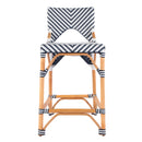 Creanly 25.25 in. Seat Height Rattan Counter Stool with Back and Footrest by Butler Specialty Company