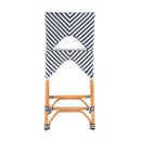 Creanly 25.25 in. Seat Height Rattan Counter Stool with Back and Footrest by Butler Specialty Company