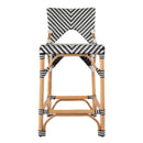 Creanly 25.25 in. Seat Height Rectangular Rattan Counter Stool with Back by Butler Specialty Company